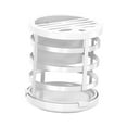thumbnail image 1 of Soporte redondo para cuchillos, organizador de cubiertos de cocina, rotación de 360 ​​grados, reutilizable. Blanco, 1 of 9