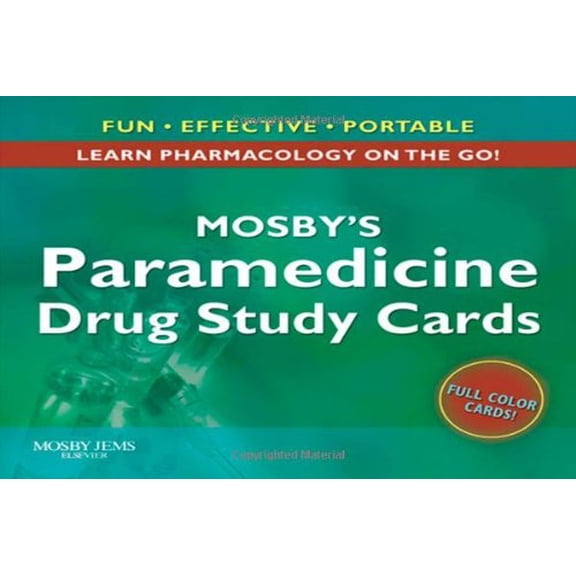 Pre-Owned Mosby's Paramedicine Drug Study Cards: Learn Pharmacology on the Go!, 9780323048194, 0323048196, Paperback,