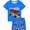 Blue Race Car, variant on WIBACKER 2-Piece Summer Pajamas for Kids Boys Game Console Short Sleeves Tee and Shorts Toddler Cool PJs Set Size 3-12Y