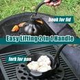 thumbnail image 4 of Cast Iron Garlic Roaster with Handle, Smoker Roaster, Garlic Cooker, Garlic Baker, Garlic Roasting Pot, Potato Baker,  Cocotte, 4 of 6