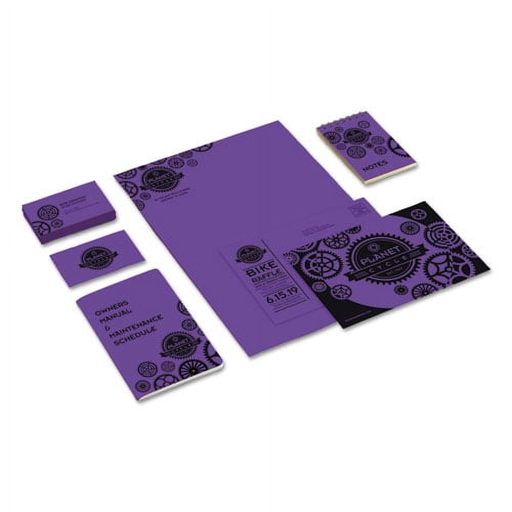 Color Cardstock, 65 Lb, 8.5 X 11, Gravity Grape, 250/pack | Bundle of 2 Packs