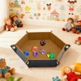 thumbnail image 5 of Hexagon Dice Rolling Tray Portable Storage Mat For Tabletop Gaming Role Playing Jewelry Display And Decorative Ceramics Plate, 5 of 5