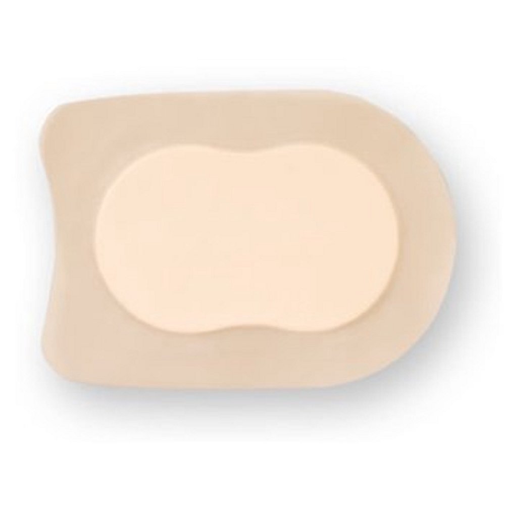 Aquacel Silicone Foam Dressing Aquacel 51/2 X 8 Inch Heel Adhesive