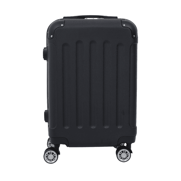 Maleta De Viaje Carry On 20” Pallpall Color Negro con Bolsa para Laptop, Portavasos Retráctil, Ruedas Giratorias y Candado de Combinación
