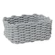 thumbnail image 4 of Cesta de punto para organizar elementos esenciales de escritorio de inspiración nórdica en color gris, 4 of 5