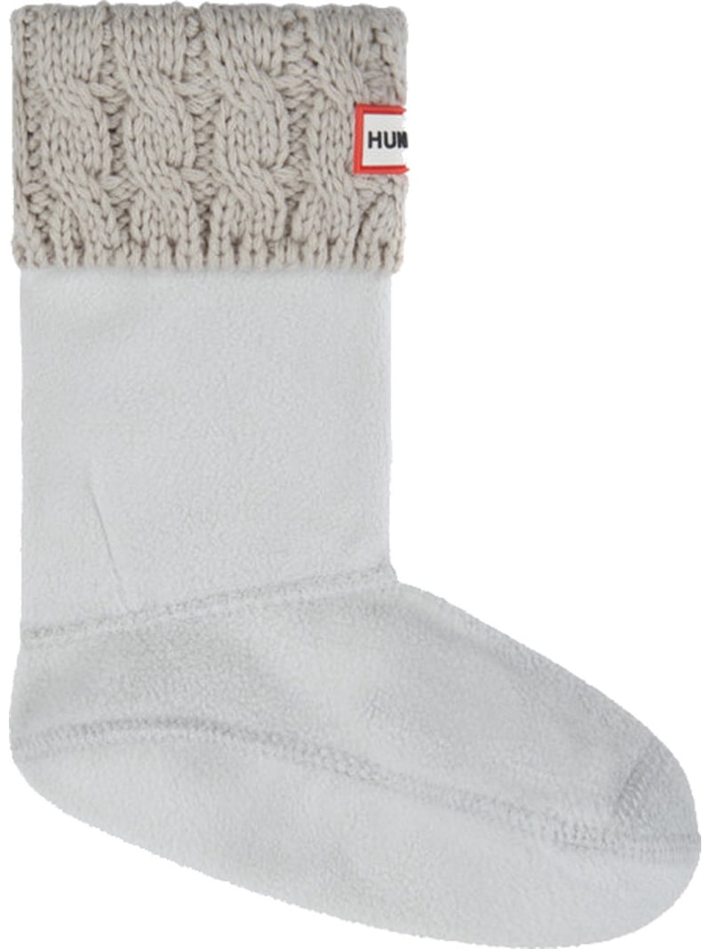 HUNTER Boot Sock - Adult - Short - Greige - LG; UK 6-8; US  Hunter Boot Socks The Original Hunter Boot Sock Medium Greige - New with box display picture 1