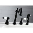 thumbnail image 3 of Kingston Brass KB1798PLBS Heritage 8-Inch Centerset Kitchen Faucet, Satin Nickel, 3 of 7