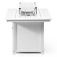 thumbnail image 6 of WestinTrends Helios 46" Modern Outdoor Patio Gas Propane Rectangular Fire Pit Table (Rocks Not Included), White, 6 of 14