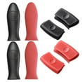 thumbnail image 4 of BUYISI 8Pcs Silicone Pan Handle and Pot Grips Heat Resistant Cover For Frying Skillet, 4 of 7