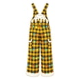 thumbnail image 6 of IWRICH Christmas Overalls for Men Xmas Santa Plush Jumpsuit with Pockets Adjustable Straps Straight Leg Festive Workwear Yellow XL, 6 of 6
