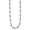 Silver, variant on Women Chunky Geometric X Link Chain Necklace Polished Statement Neck Jewelry Dainty Minimalist Vintage Style Stainless Steel Silver Plated