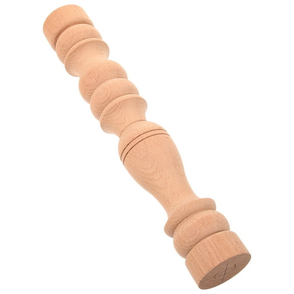 GOOHOCHY Khaki Wooden Post Table Legs for Decor Elegant Roman Column Design 3.5 x 3.5 x 28 Inches