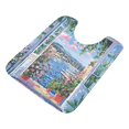 thumbnail image 7 of Yayeee Bath Rug for Bathroom Floor Non Slip Contour Fluffy Soft Absorbent Mat, 20"x24", Blue Floral Window, 7 of 7