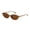 khaki Brown, variant on Miaoju 1PC Womens Oval Sunglass for Women - Cat Eye 90s Glasses UV400 Lightweight Narrow Shades