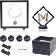 thumbnail image 1 of Eco-Fused 3D Floating Frame Display Holder (Black Frame, 5 Pack), 1 of 8