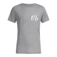 thumbnail image 4 of TIHLMK Men's T-shirts Men Couples Lover Valentine's Day Short Sleeve Love Letter Print T Shirts Tops, 4 of 6