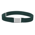 thumbnail image 2 of Ceinture pour Tout-Petits Élastique Ajustable Extensible Ceintures Unisexes Boucle Carrée Argentée, 2 of 2