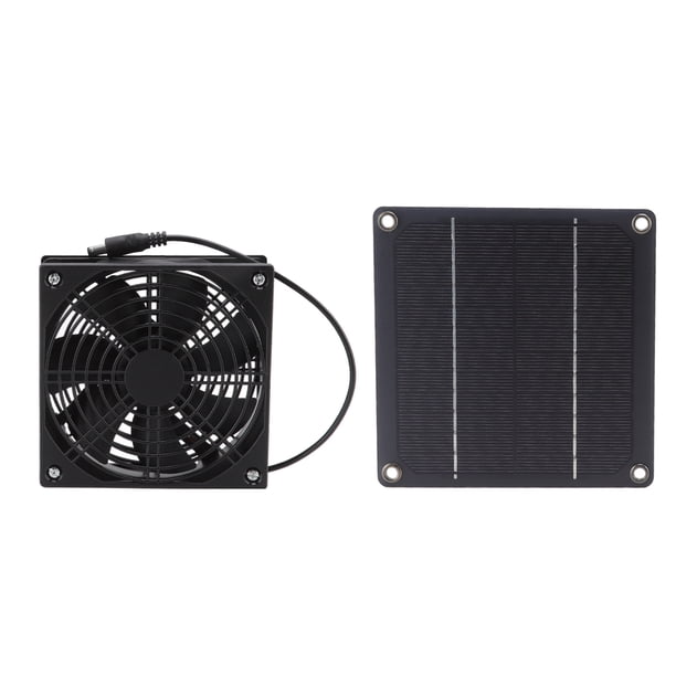 Ventilador De Ventilador Con Panel Solar, Ventilador De Escape Con Energía Solar Energía Verde Impermeable 3W Aire Fresco Para Gallinero ANGGREK Otros Deportes