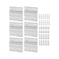 thumbnail image 3 of Interlocking Photo Frame Hooks Z Clamps For Pictures Hangers Mirrors Hanging 6Pcs, 3 of 9