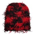 thumbnail image 3 of harmtty Fashion Couple Winter Hat Solid Color Fuzzy Ripped Knitted Elastic Anti slip Warm Soft Head Hip Hop Unisex Beanie Skullies Cap Winter Headgear Red, 3 of 8