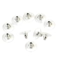 thumbnail image 1 of MasteelfCA 50pcs Earrings Backs Clutch With Plastic Pad for Jewelry Use (White K), 1 of 7