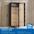 thumbnail image 4 of Tigerking 17.6 Cu. ft. Heavy Duty Security Home Safe, Document Safe with Digital Touchscreen Lock and Adjustable Shelves for Home or Office, 235lb, Black, 4 of 10