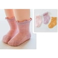 thumbnail image 5 of PEACNNG Baby Girls Socks Newborn Accessories Floral Solid Kids Toddlers Gift Clothes Kids Infant Stuff Items Lace Mesh Summer, 5 of 5