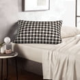 thumbnail image 6 of Daiia Black Plaid Heart Bedding Waterproof Pillow Protector Zippered Queen – Bed Bug Proof Pillow Encasement-20"x30", 6 of 6