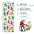 thumbnail image 2 of Colorful Dinosaurs Leaves Pattern Hot Yoga Mat Towel Non Slip for Hot Yoga - Quick-Drying Yoga Mat Cover with 4 Corner Pockets with Travel Bag - Hot Yoga Towel Non Slip 70"x26", 2 of 6