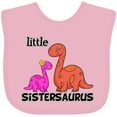 thumbnail image 3 of Inktastic Little Sistersaurus Girls Baby Bib, 3 of 4
