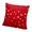 Red, variant on Cheers US Decorative Throw Pillow Covers, Soft Faux Fur Pillow Cases Covers with Silver Snowflake Glitter Printed Cute Pillowcases for Christmas Couch Sofa Bed Girls Room, 18 X 18 Inch