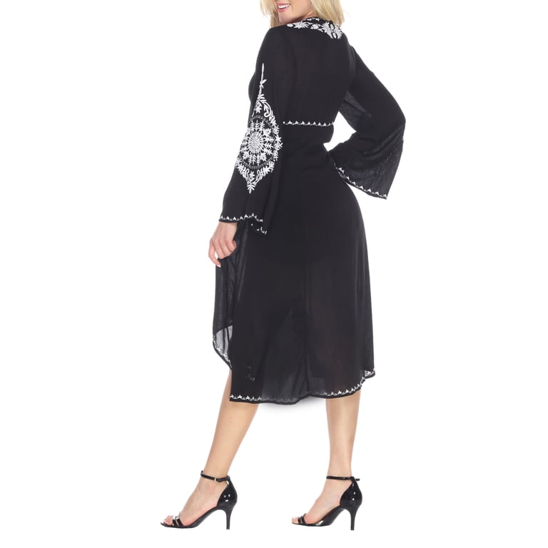 Women's Embroidered High Low Dress - Walmart.com