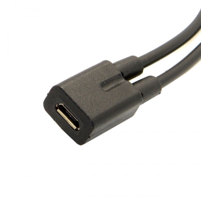 Cable USB tipo c USB-C Y, conector hembra a Micro usb macho Dual