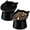 Black, variant on Zhehao 2 Pieces Plastic Raised Bowl Tilted 15 Degrees Elevated Cat Food and Water Bowls Set Anti Vomit Dog Kitten Food Dishes Pet for Cats and Small Dogs (Black)