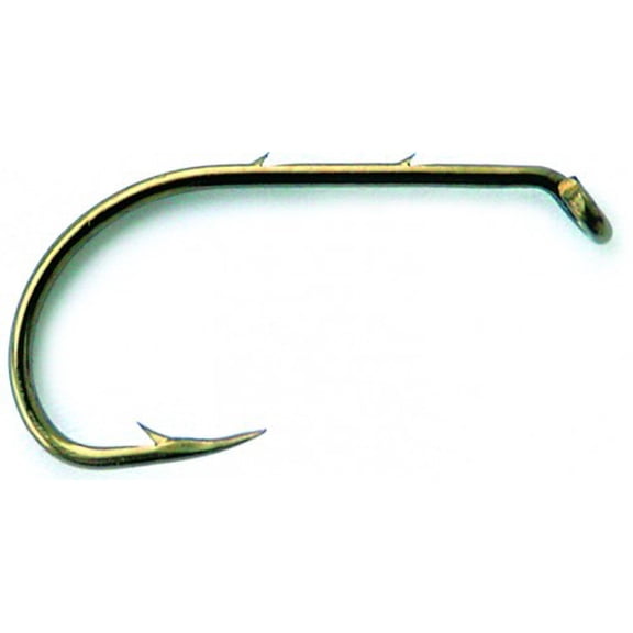 Mustad 9555 Beak, 2X Strong, 2X Short Shank With2 Slices, Forged, Down Eye Classic Hook - Bronze - 50 Per Pack