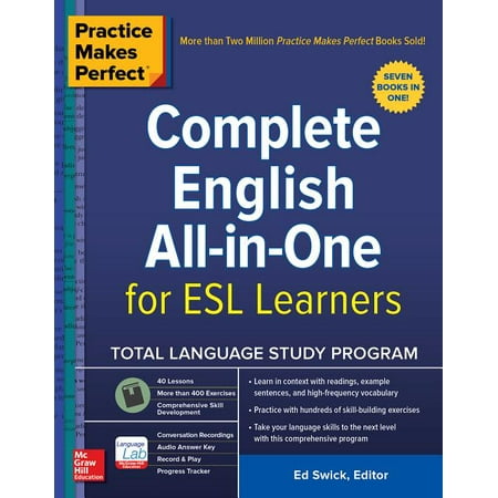 Practice Makes Perfect: Complete English All-In-One for ESL Learners (Paperback)