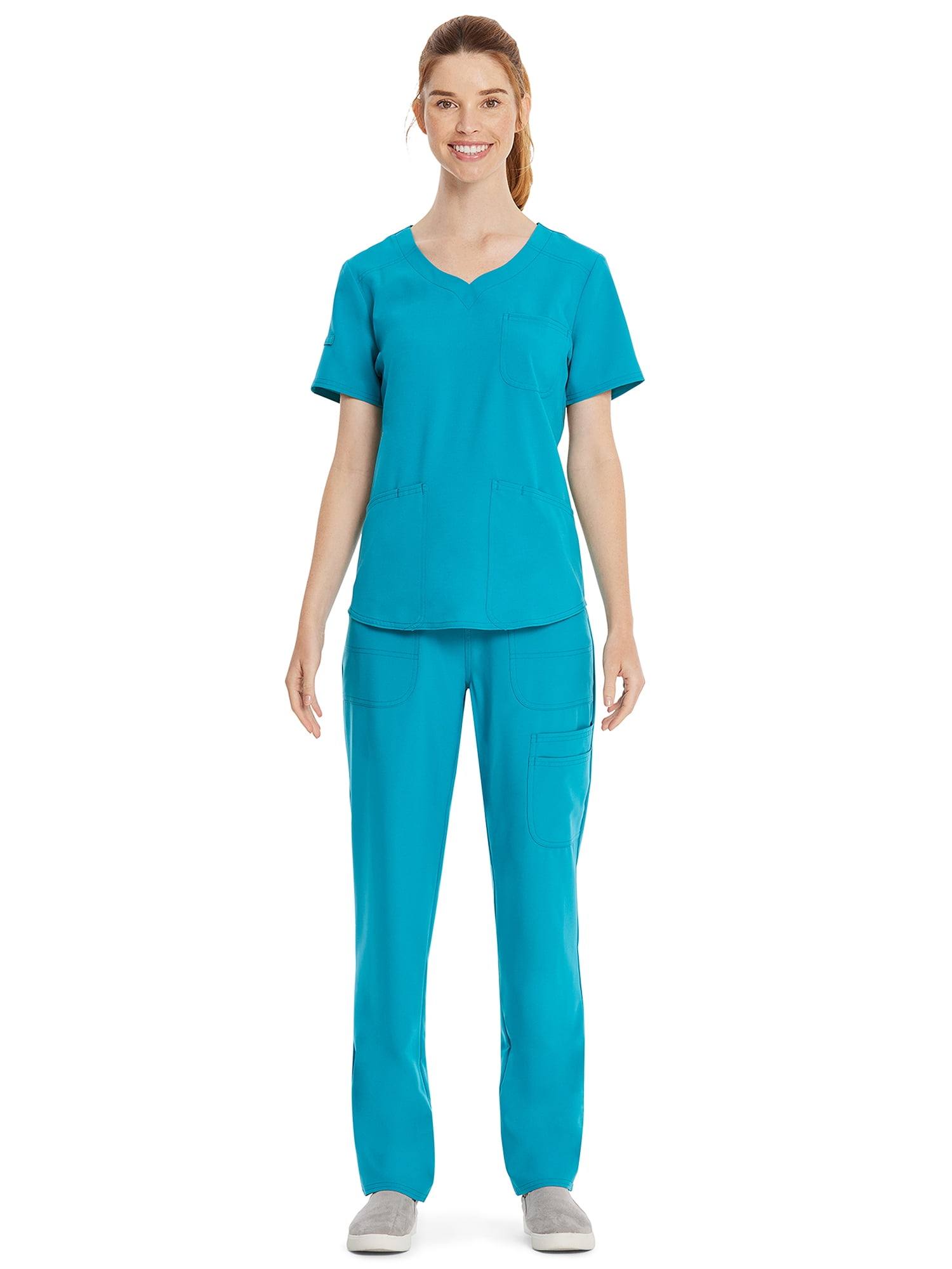 Scrubstar Women's Core Essentials Sweetheart V-Neck Scrub Top, Sizes XS-3L