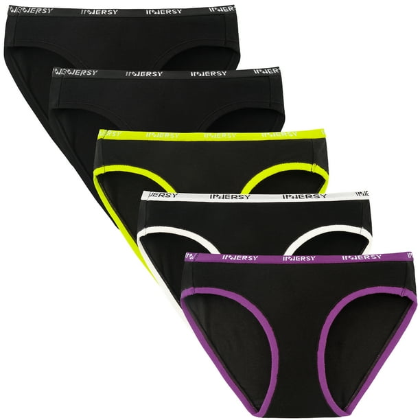 INNERSY Big Girls Bikini Underwear Briefs Cotton Hipster Panties for