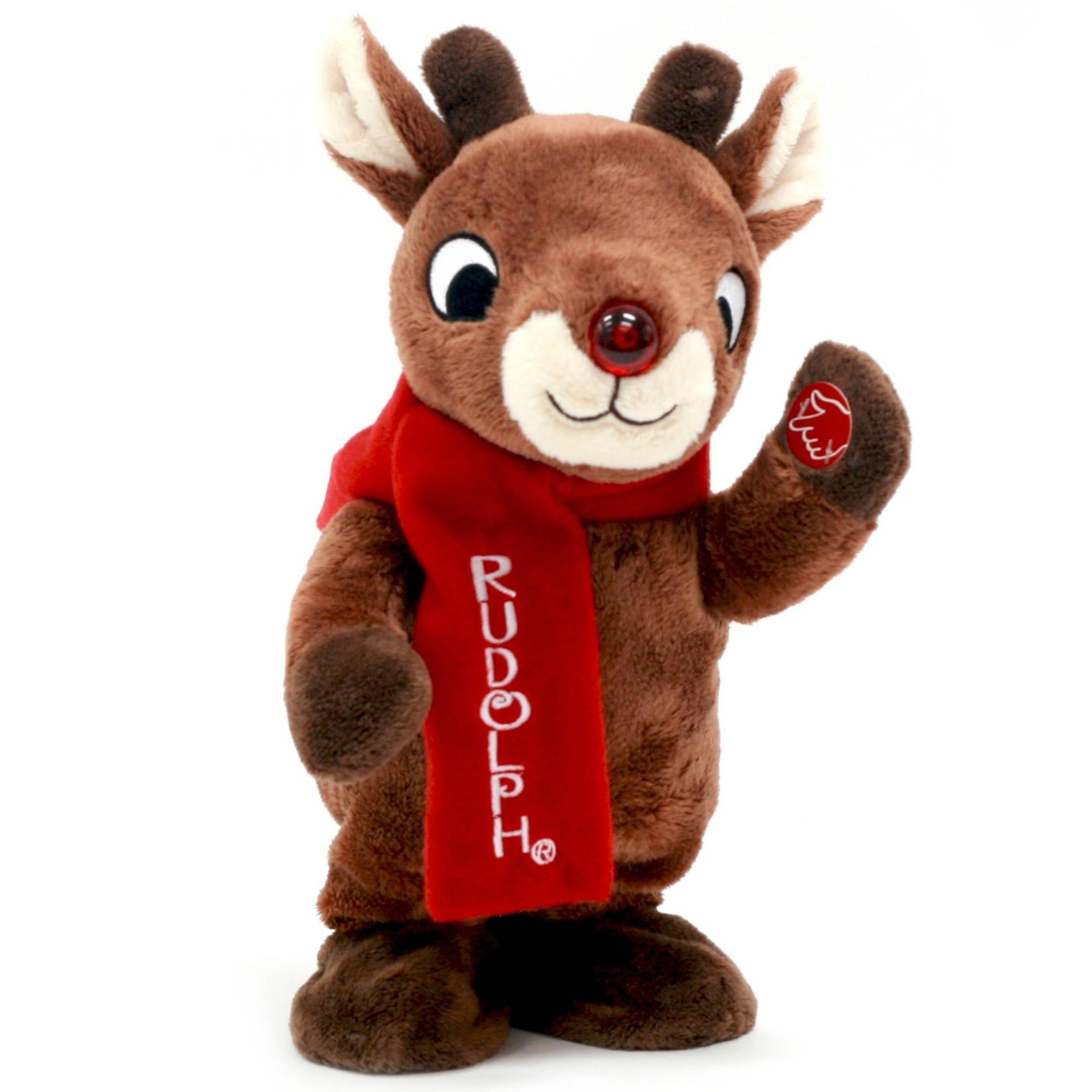 walking rudolph reindeer toy