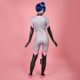thumbnail image 3 of [Officially Licensed] Miraculous Ladybug Multimouse Costume Grey and Pink Elastic Jumpsuit for Halloween, M, 3 of 9