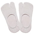 thumbnail image 4 of 1 Par de Calcetines Tabi de corte bajo para mujer antideslizantes Invisibles Beige, 4 of 8