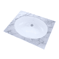 thumbnail image 3 of TOTO® 24" Oval Undermount Bathroom Sink with CEFIONTECT®, Cotton White - LT1506G#01, 3 of 3