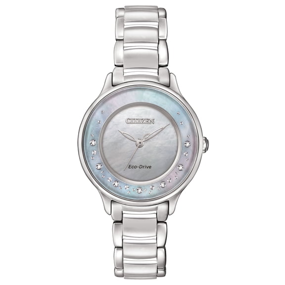 Citizen Women's Eco-Drive Classic Diamond Stainless Steel Watch EM0380-81N
