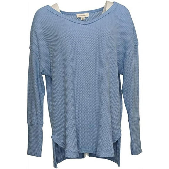 Vintage America Ladies Thermal Knit Top (Lavender Lustre, X-Smal