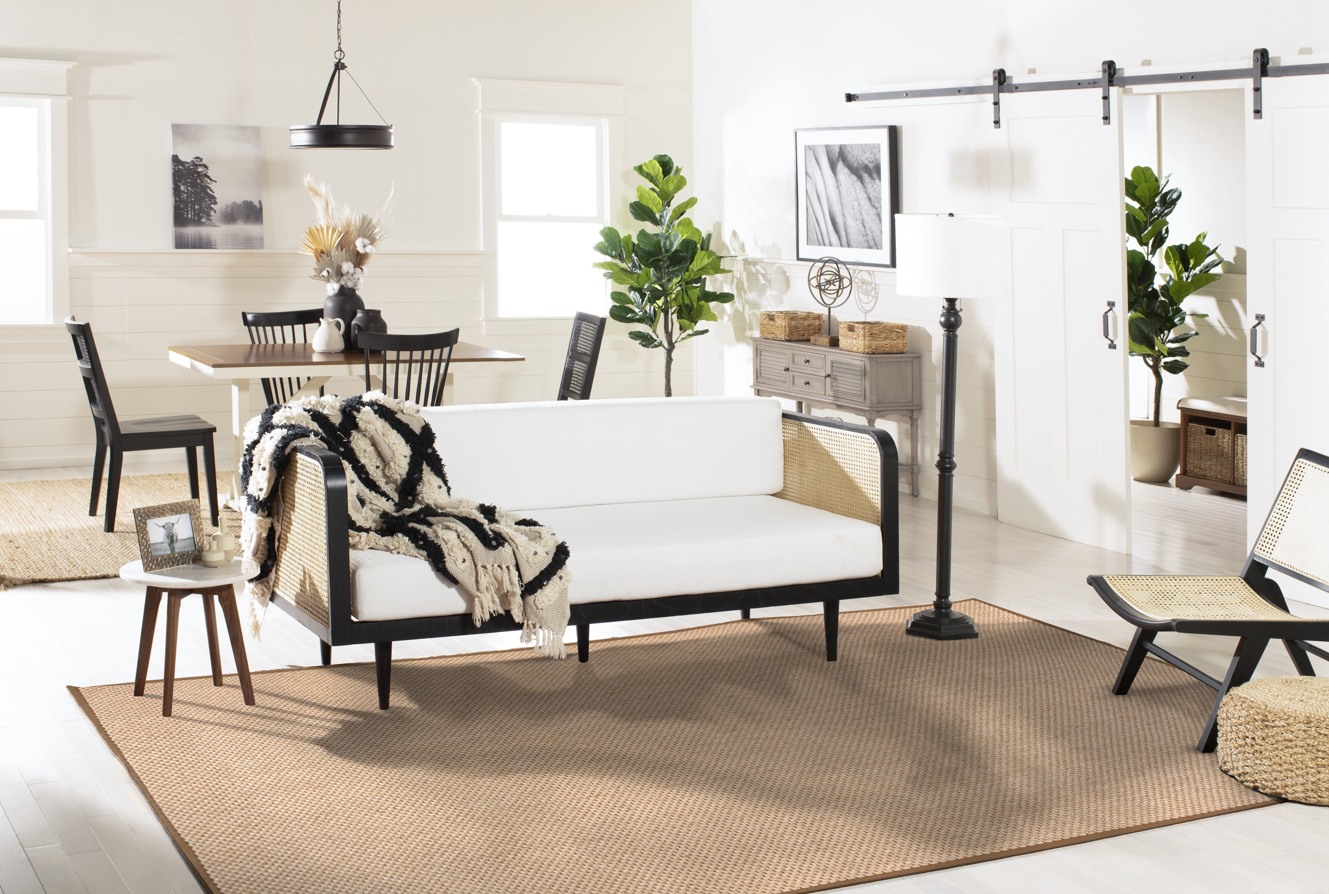 Safavieh Natural Fiber Charlene Bordered Area Rug, Natural, 9' x 12'
