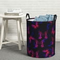 thumbnail image 6 of ZICANCN Cyberpunk Colorful Butterfly Laundry Basket Organizer, Dirty Clothes Hamper for Bathroom Bedroom Laundry Room, Medium Size, 6 of 7