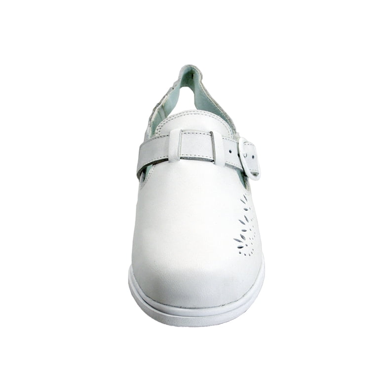 White Leather Clogs Sz 43 By Vitaform Pro. Patent Women main image 3