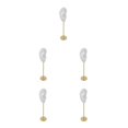 thumbnail image 2 of kurtrusly Earring Display Stand Human Ear Model Organizer Holder Showcase Stud Jewelry Right Translucent Height: 18cm 5Set, 2 of 6