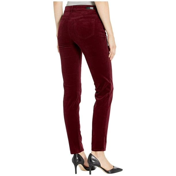 KUT from the Kloth Diana Skinny Corduroy Burgundy - Walmart.com - Walmart.com