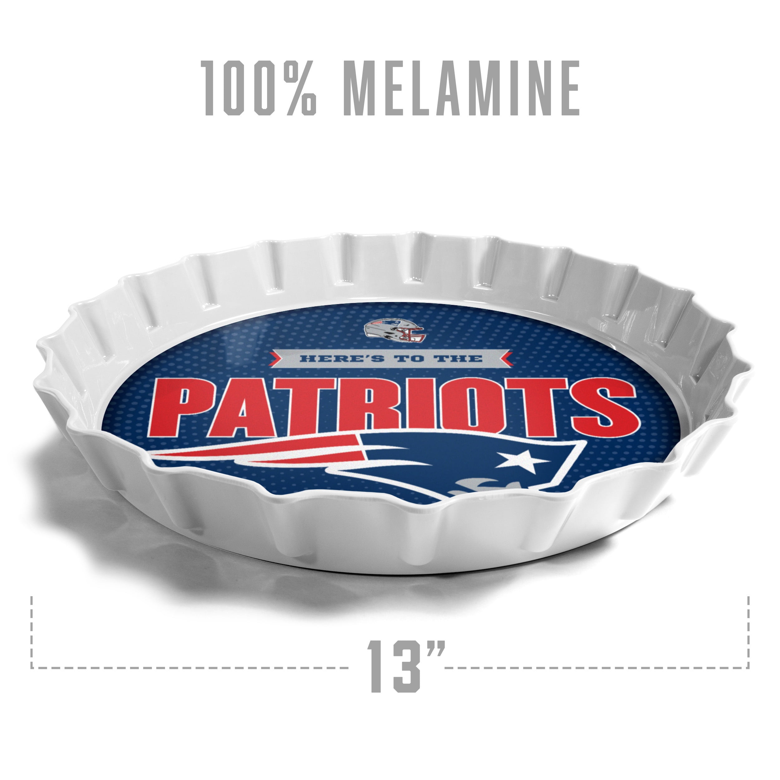 YouTheFan NFL New England Patriots Bottle Cap Serving Tray